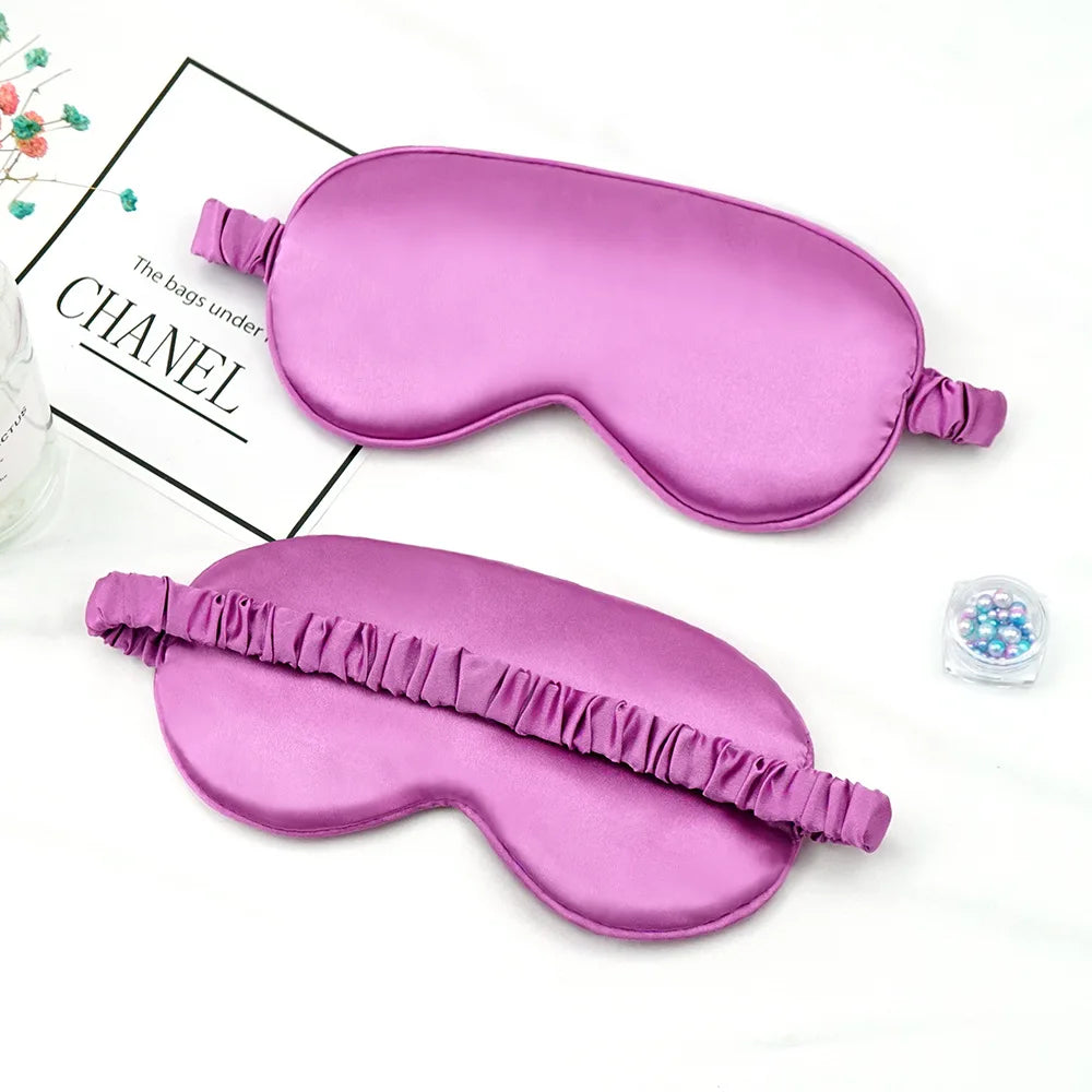 Imitated Silk Eye Patch Shading Sleep Eye Mask Eyepatch Travel Relax Cover