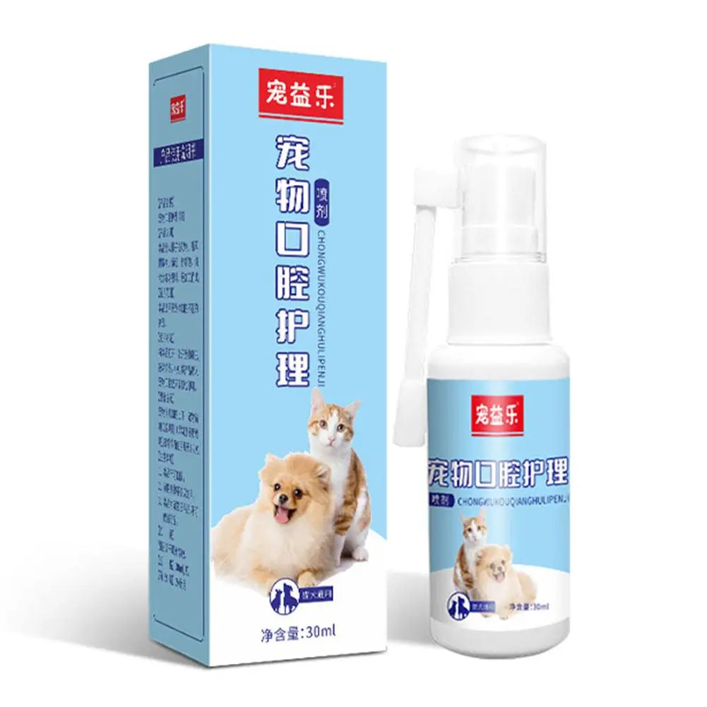 Pet Oral Care Spray for Cat Dog Instant Pet Fresh Breath Dental Care Teeth