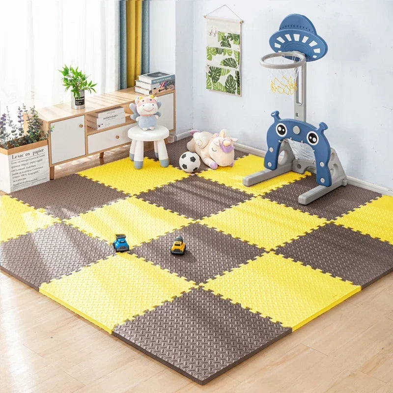 Non-Toxic Baby Play Mat, Interlocking Soft Foam Floor Mats for Kids' Play Area