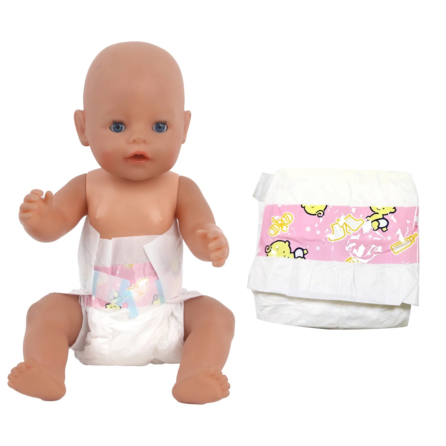 43CM Baby New Born Doll Diapers,Cute Cartoon Baby Doll Diapers,Doll
