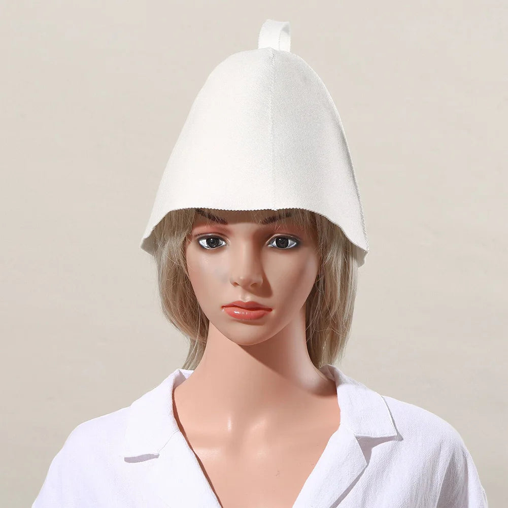 New Sauna Hat Anti Heat Caps Shower Caps Sauna Hat For Bath House Head
