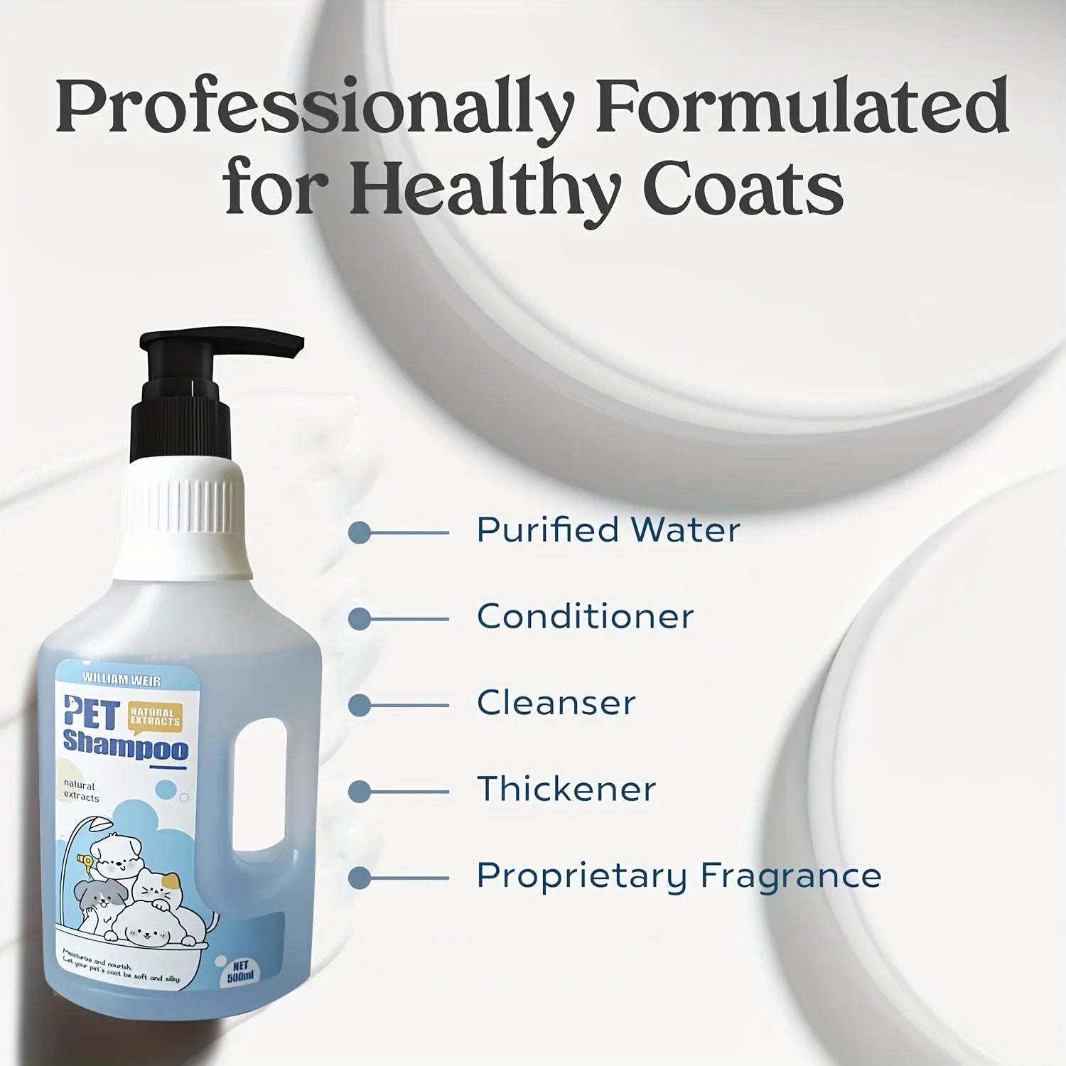 Pet Bath Gel,Pet Shampoo,Cat and Dog Bath Gel,Gentle Soothing Formula,Suitable
