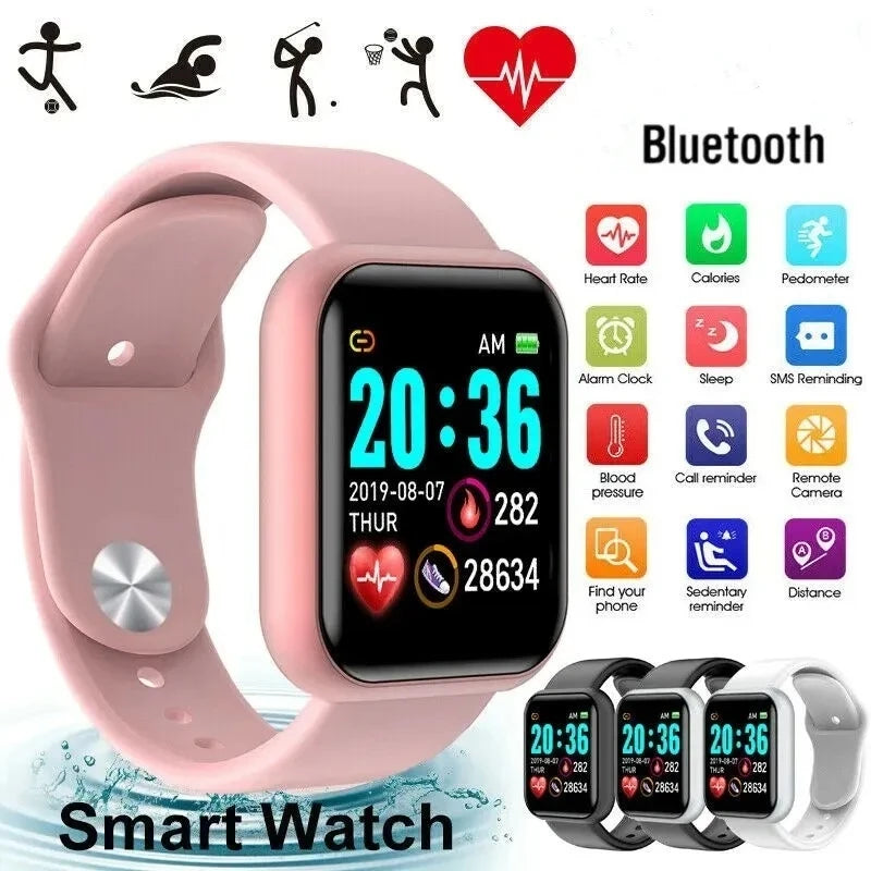 Smart Watch For Women Men Wristwatch Bluetooth Connected Phone Player Music