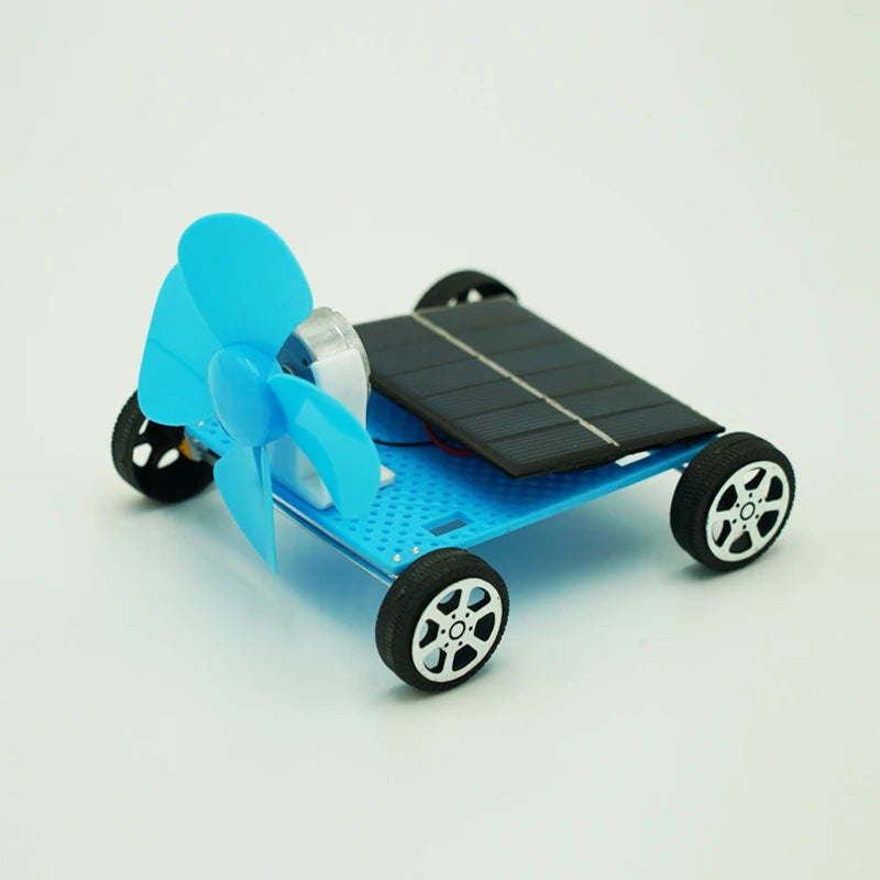 Kids Science Toy Technology Gadget Solar Energy Wind Power Car Physics DIY