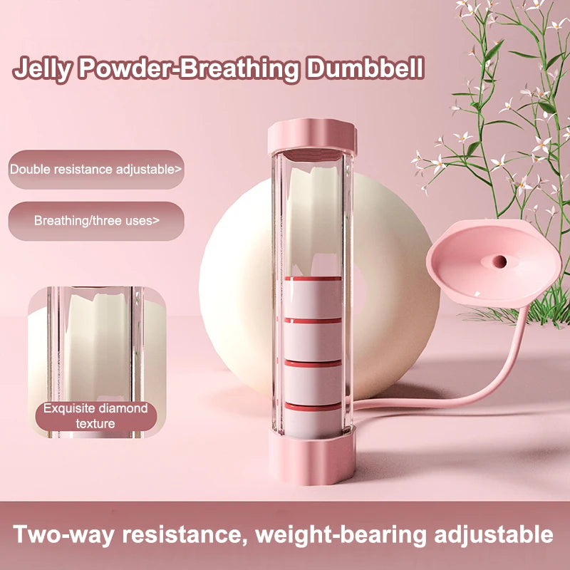1 Set Breathing Exercise Device Abdominal Muscle Trainer Deep Breathing Dumbbell