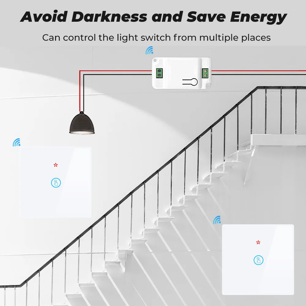 GERMA Smart Home Wireless Touch Switch Light Electrical 433Mhz Remote