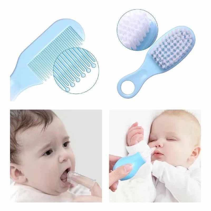Baby Care Kit (8PCS) - Hospital-Grade Nail Clippers, Soft Brush, Safety Nasal
