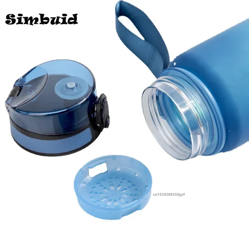 1 Liter Large Capacity Sports Water Bottle Leak Proof Colorful Plastic Cup Drinking