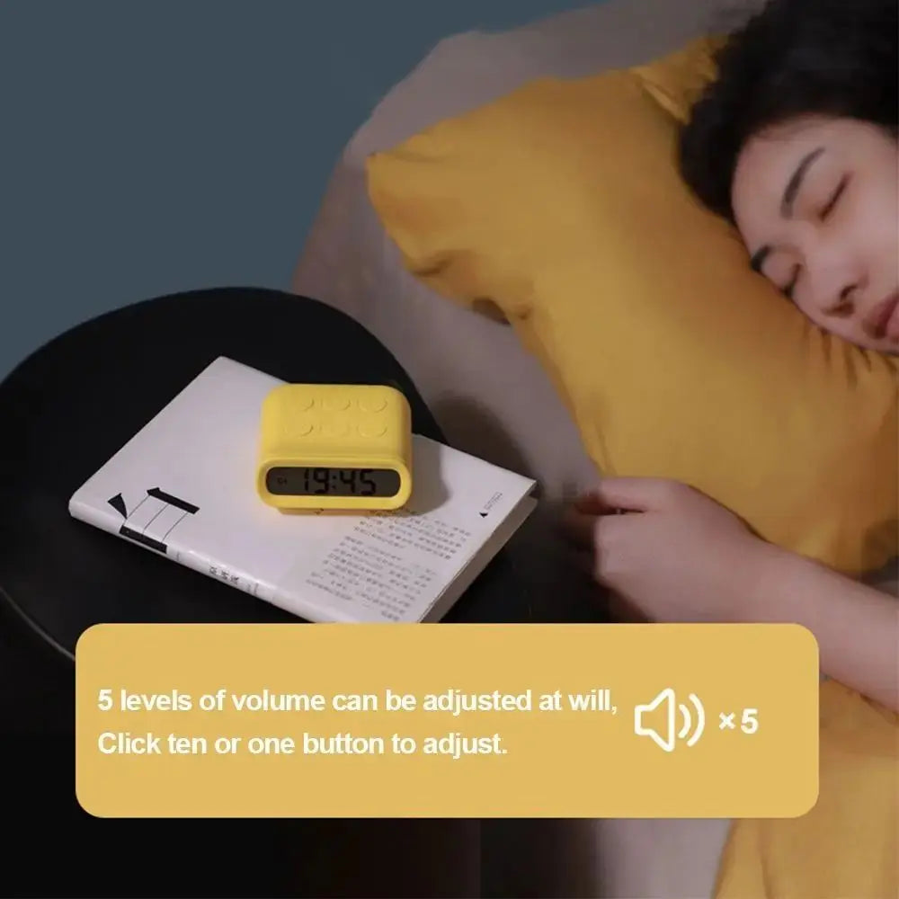 Gifts Creative Small Alarm Clock Battery Powered Plastic Alarm Clock Portable