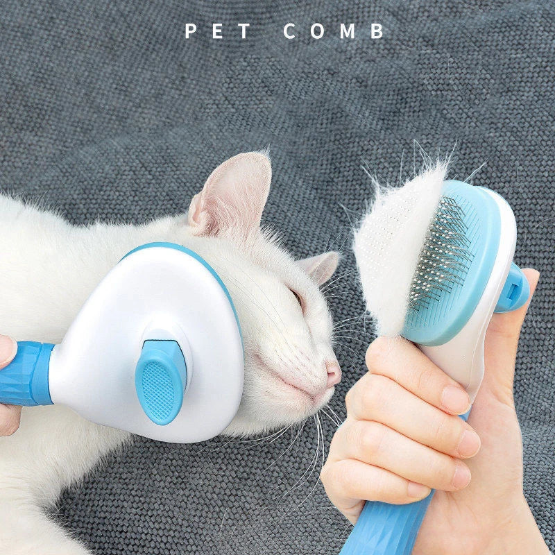 Pet Dog Hair Brush Cat Comb Grooming And Care Cat Brush Stainless Steel Comb