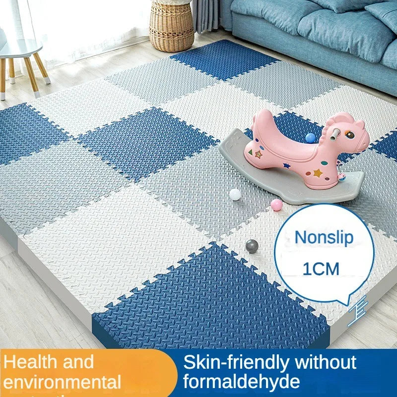 Non-Toxic Baby Play Mat, Interlocking Soft Foam Floor Mats for Kids' Play Area