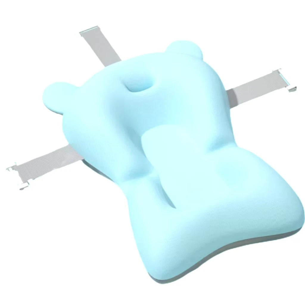 Baby Bath Support Pad Foldable Floating Seat Adjustable Newborn Bathing Cushion