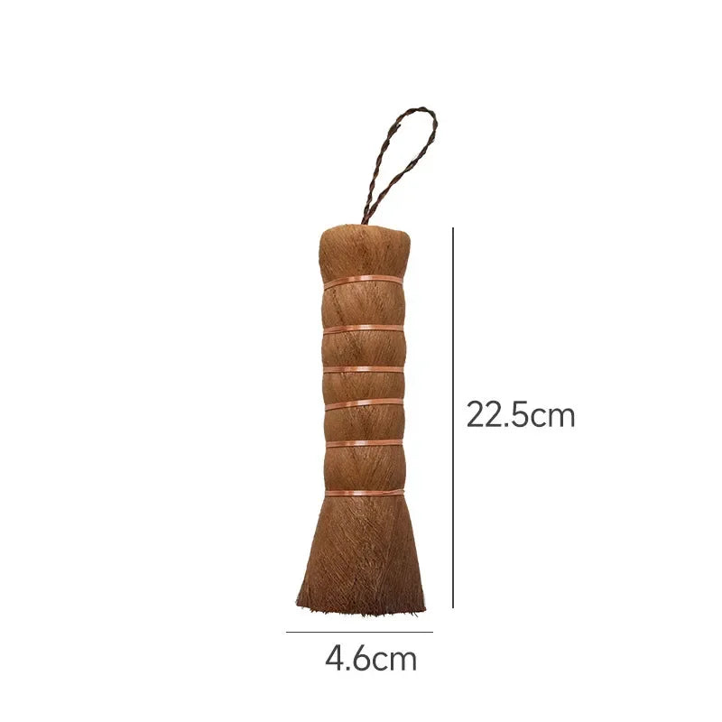Natural Household Cleaning Broom, Coconut Palm, Silk Cup, Tea Set Brush