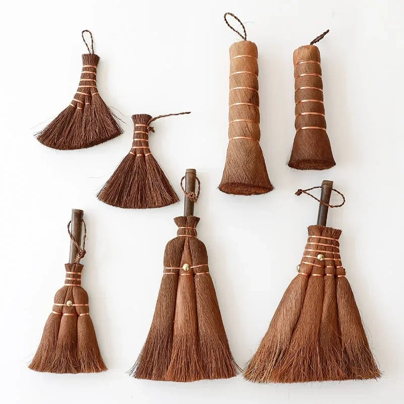 Natural Household Cleaning Broom, Coconut Palm, Silk Cup, Tea Set Brush