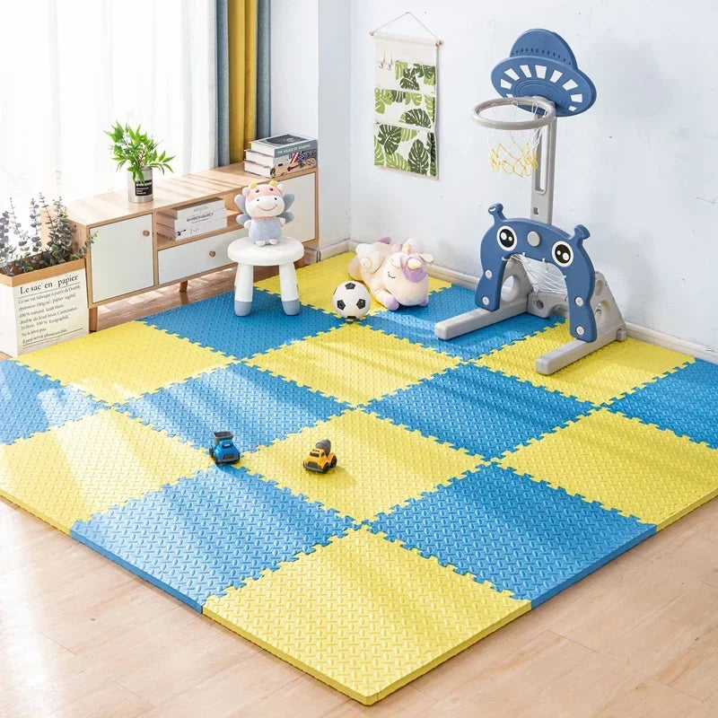 Non-Toxic Baby Play Mat, Interlocking Soft Foam Floor Mats for Kids' Play Area