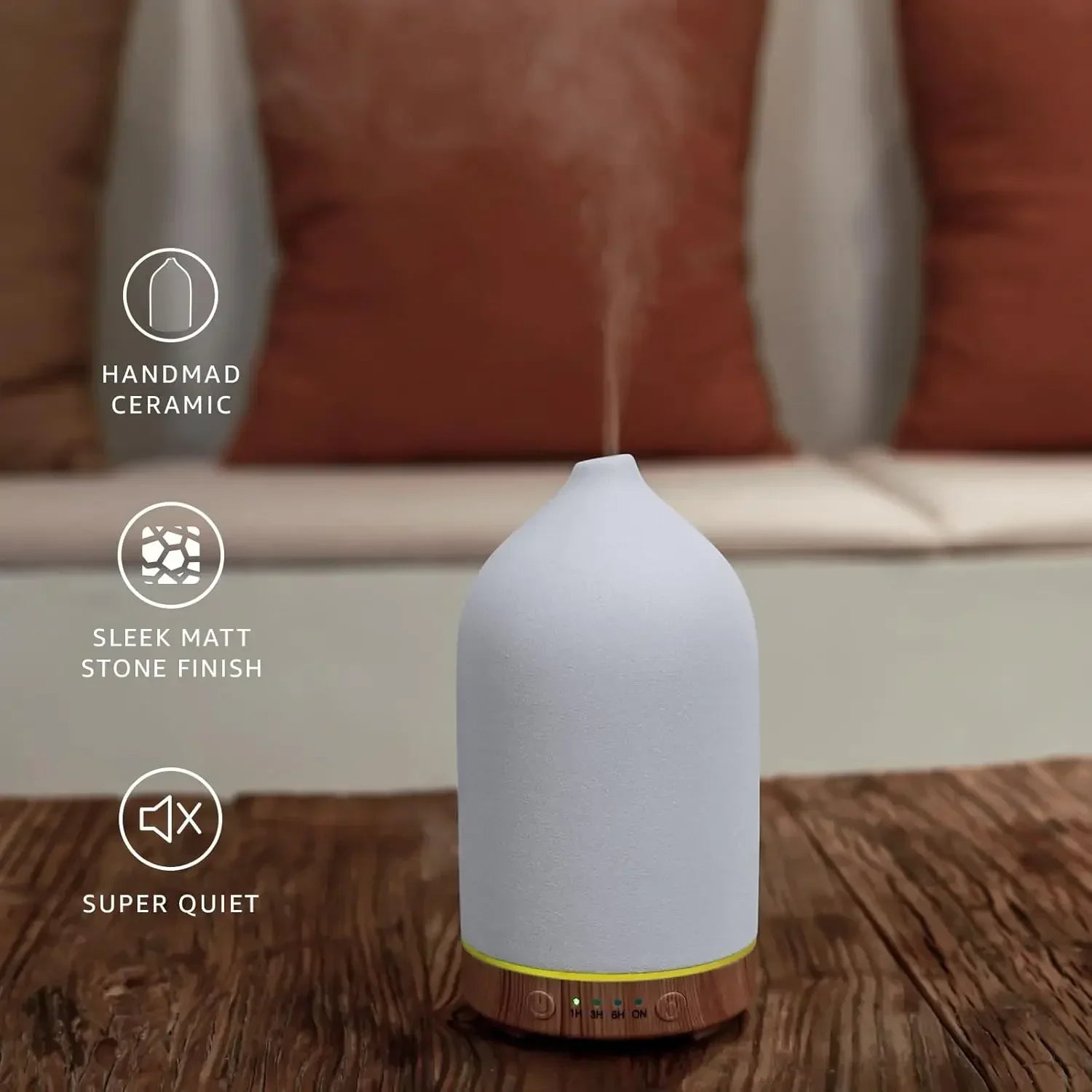 Essential Oil Diffuser 100ml Ceramic Ultrasonic Aroma  Diffuser Humidifier