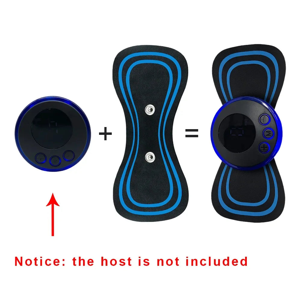 10PCS Portable Mini Electric Neck Back Massager Cervical Massage Patch