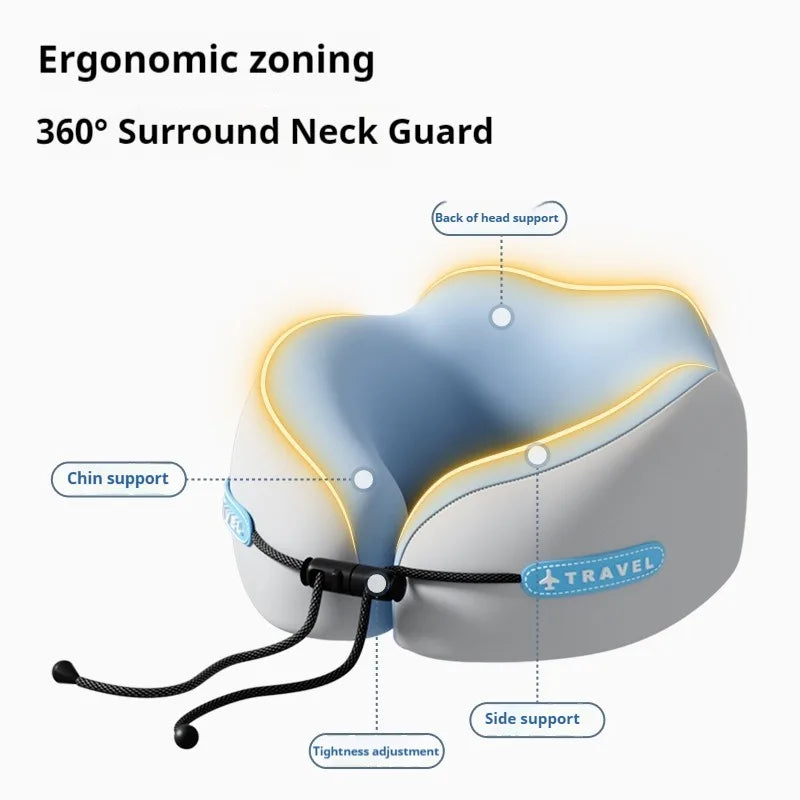 Memory Foam Neck Pillow Travel Pillow Portable U Shape Pillow for Airplane