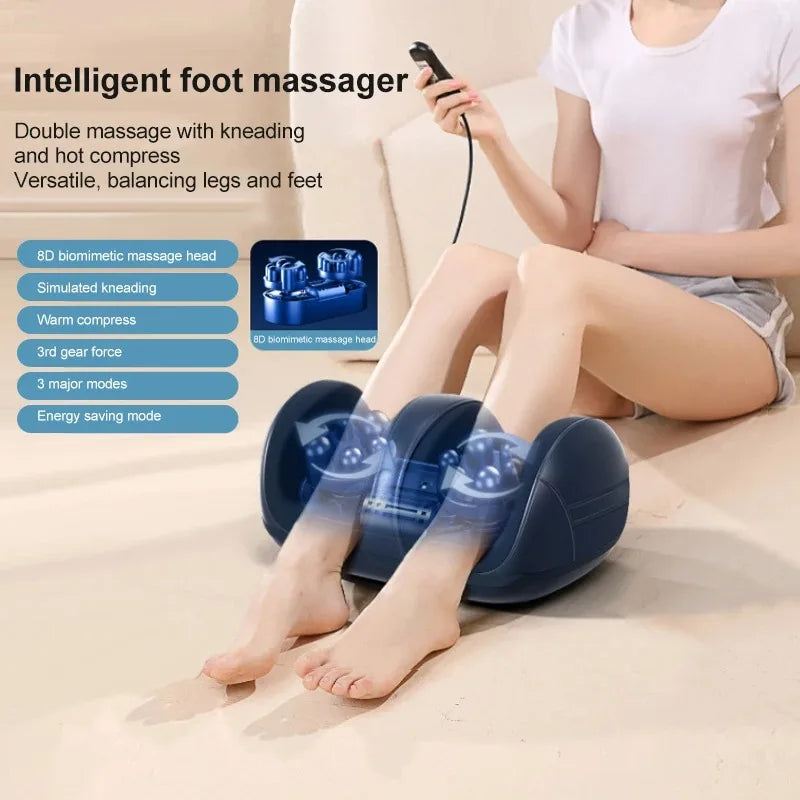 Super Big Electric Foot Leg Massager Deep Tissue Shiatsu Kneading Relax