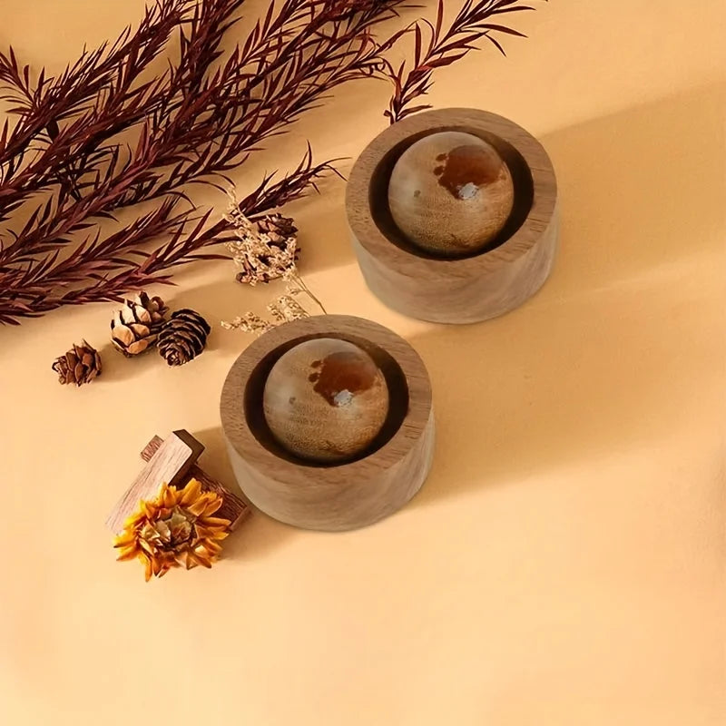 Car & Home Essential Oil Diffuser - Made of Wood Mini Cute Natural Fragrance