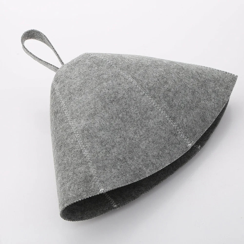 New Sauna Hat Anti Heat Caps Shower Caps Sauna Hat For Bath House Head