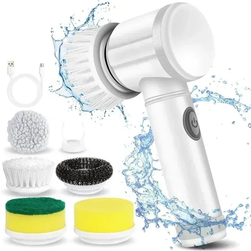 Household electric cleaning brushes, cordless cleaning brushes for kitchen