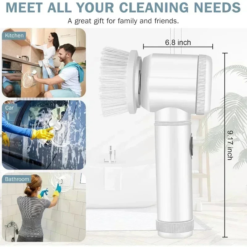 Household electric cleaning brushes, cordless cleaning brushes for kitchen