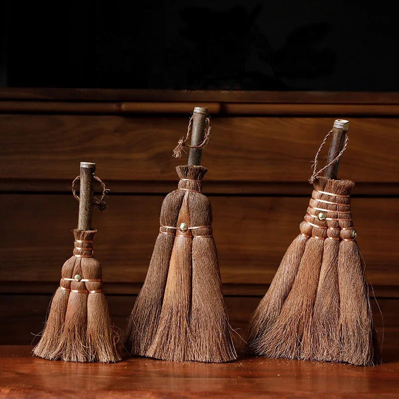Natural Household Cleaning Broom, Coconut Palm, Silk Cup, Tea Set Brush