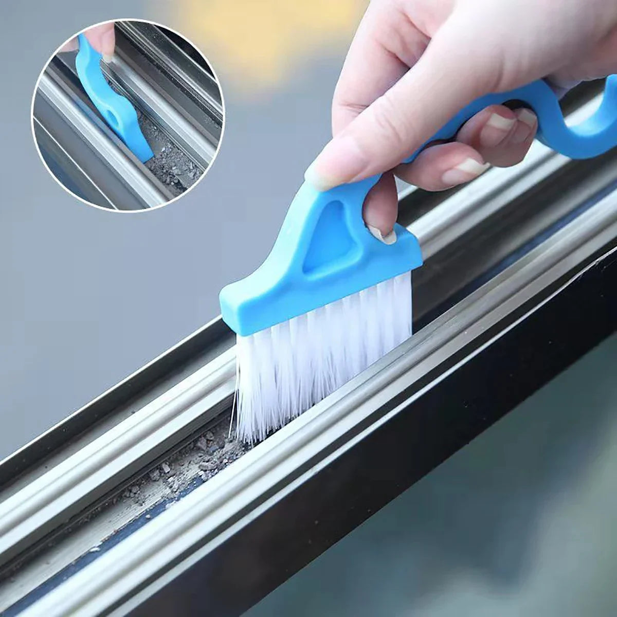 2 In 1 Windows Gap Household Cleaning Brush Flat Mouthed Shovel Useful Things