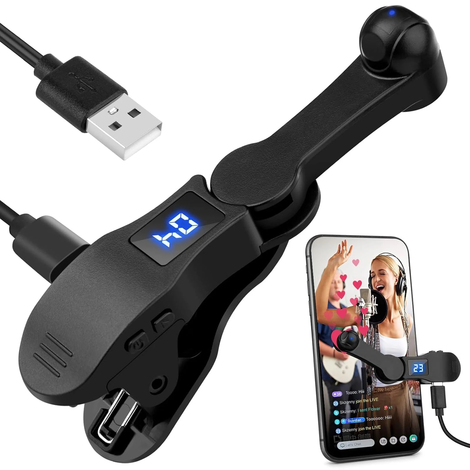 Auto Screen Clicker for Smart Phone Apps Video Live Streaming Gadget USB