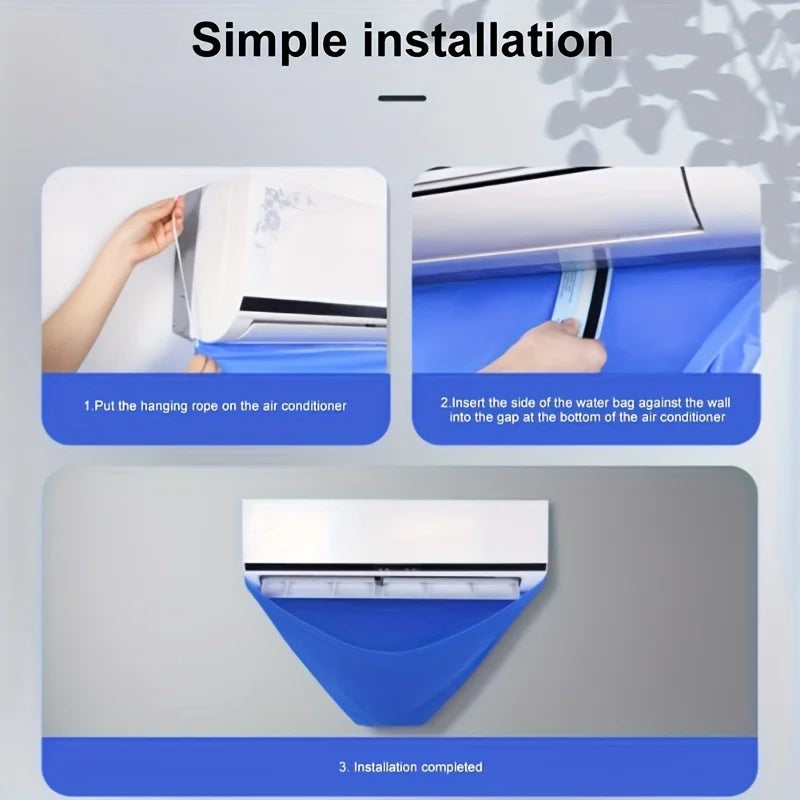 A Complete Air Conditioner Cleaning Kit - Including Dust Cover, Water B Wall