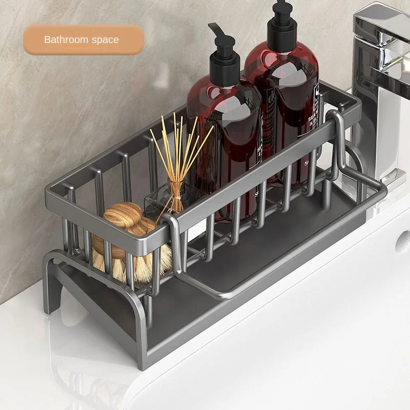 Kitchen Shelf Cleaning Cloth Storage Draining Rack Household Detergent