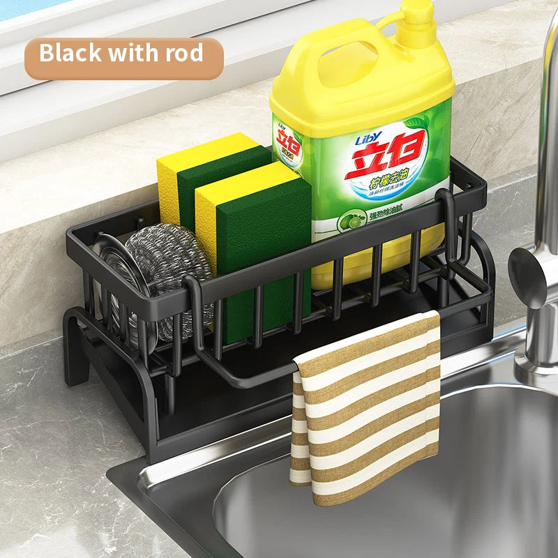 Kitchen Shelf Cleaning Cloth Storage Draining Rack Household Detergent