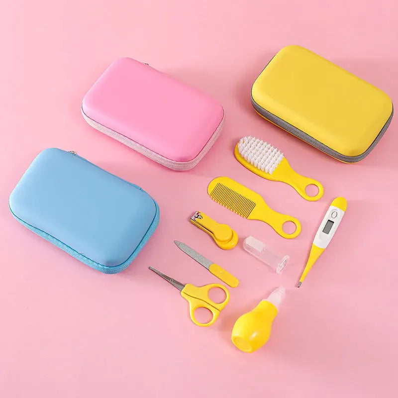 Baby Care Kit (8PCS) - Hospital-Grade Nail Clippers, Soft Brush, Safety Nasal
