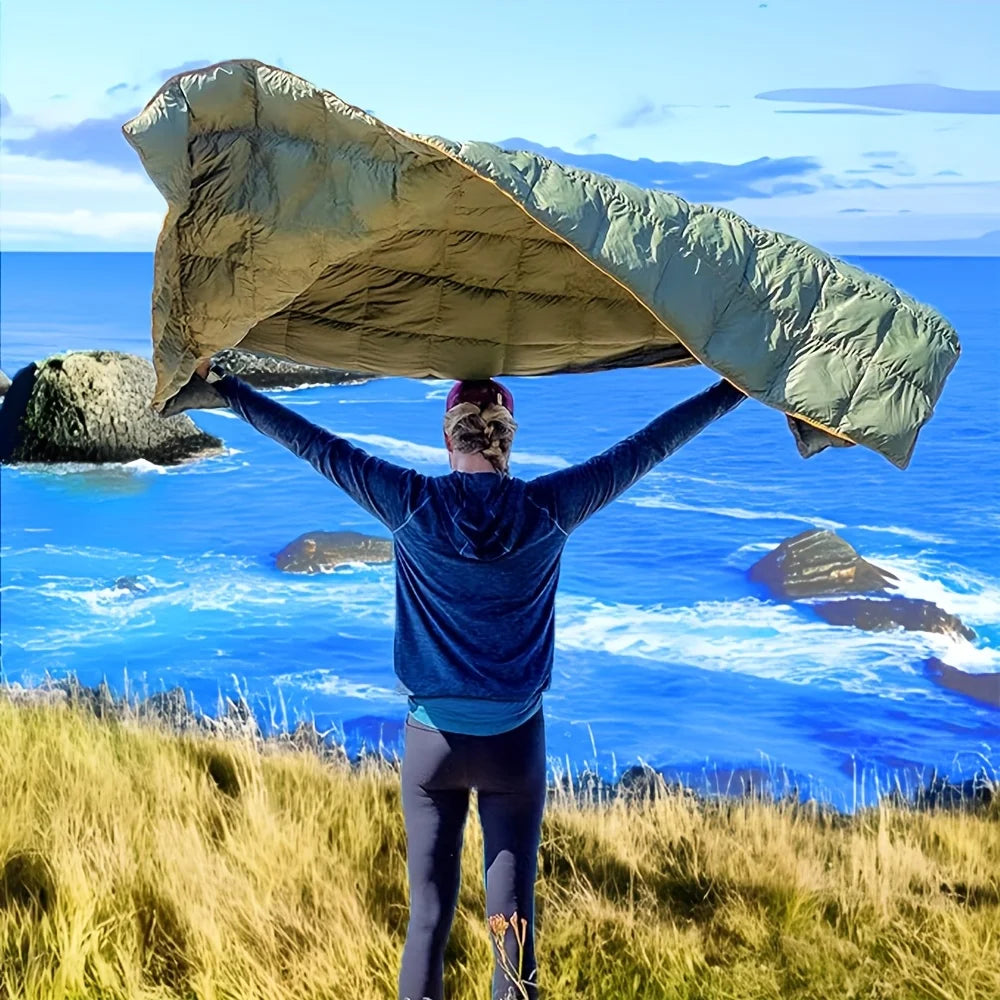 Outdoor Camping Puffy Blanket - Portable, Compact, Comfortable for Camping Adventures