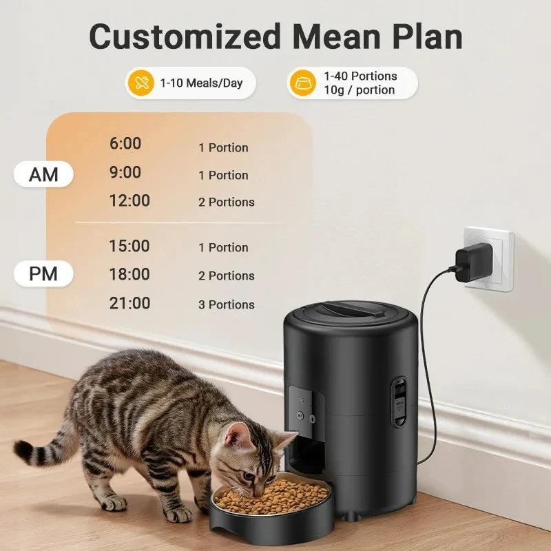 Good Home Portable Automatic Pet Feeder - Convenient Practical Pet
