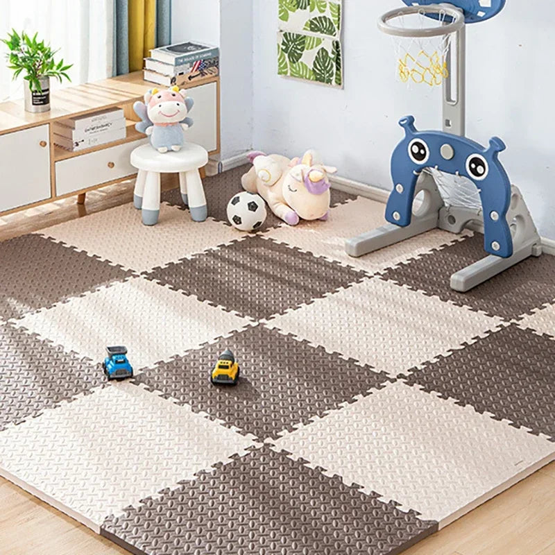 Non-Toxic Baby Play Mat, Interlocking Soft Foam Floor Mats for Kids' Play Area