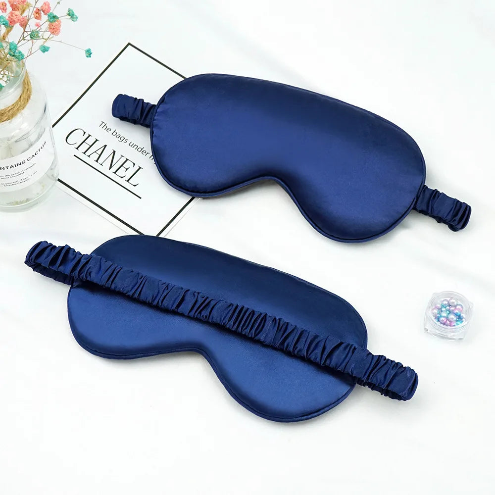 Imitated Silk Eye Patch Shading Sleep Eye Mask Eyepatch Travel Relax Cover