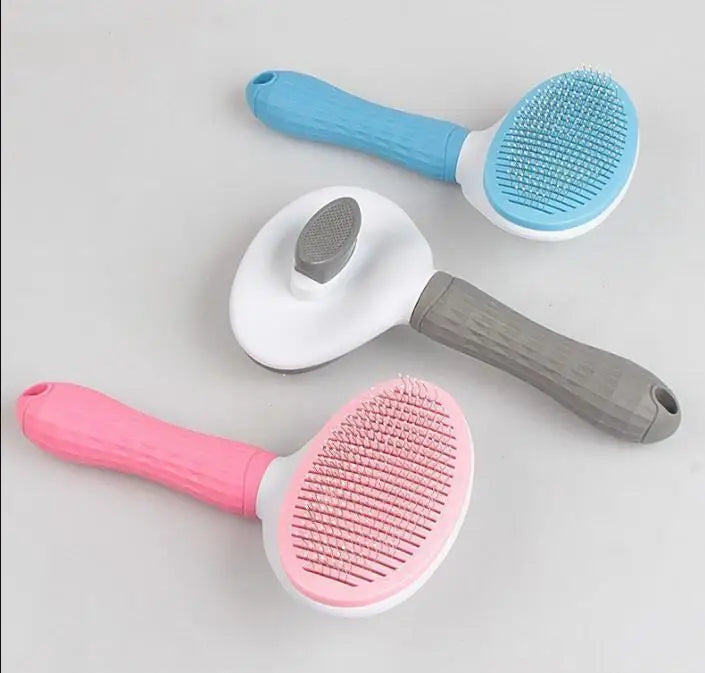 Pet Dog Hair Brush Cat Comb Grooming And Care Cat Brush Stainless Steel Comb