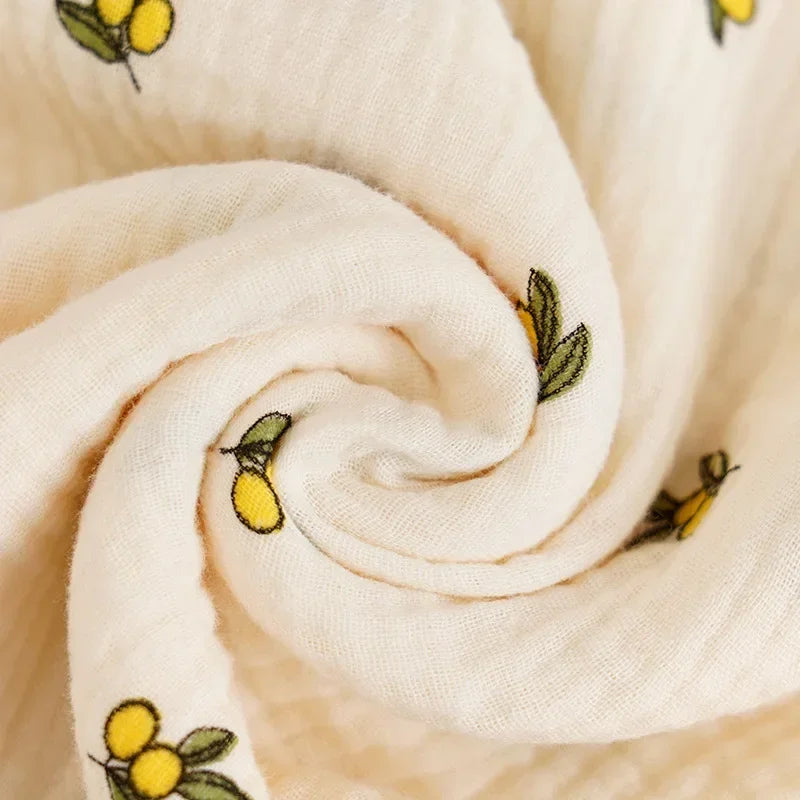 Baby Blanket Newborn Muslin Swaddle 2 Layer Cotton Bath Towel Summer Stroller