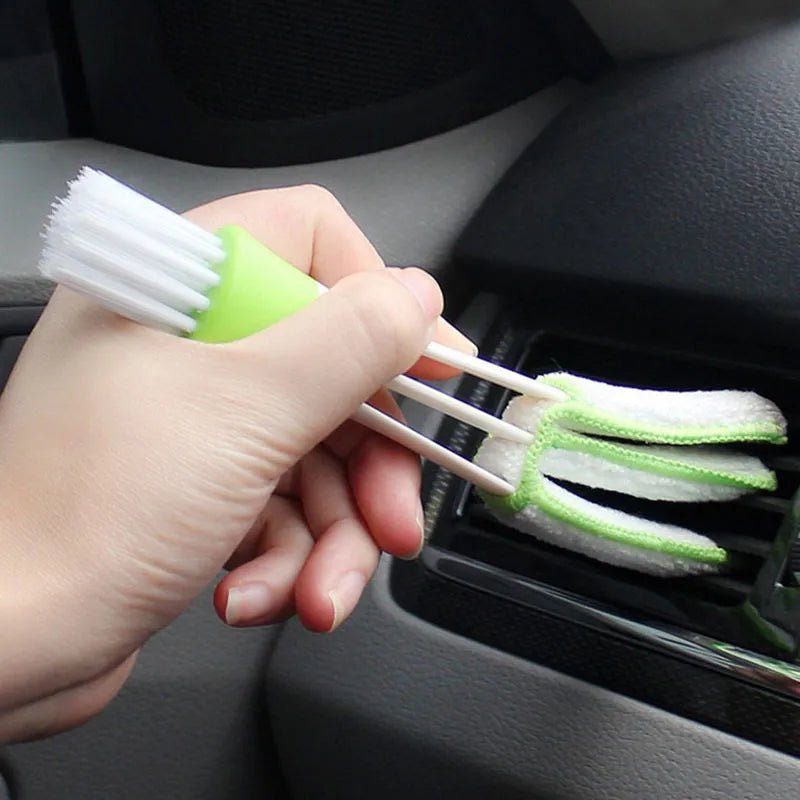 2In1 Car Air-Conditioner Outlet Cleaning Tool Multi-purpose Dust Brush Car Interior
