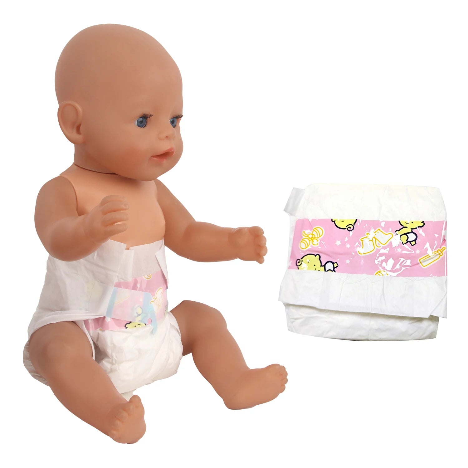 43CM Baby New Born Doll Diapers,Cute Cartoon Baby Doll Diapers,Doll