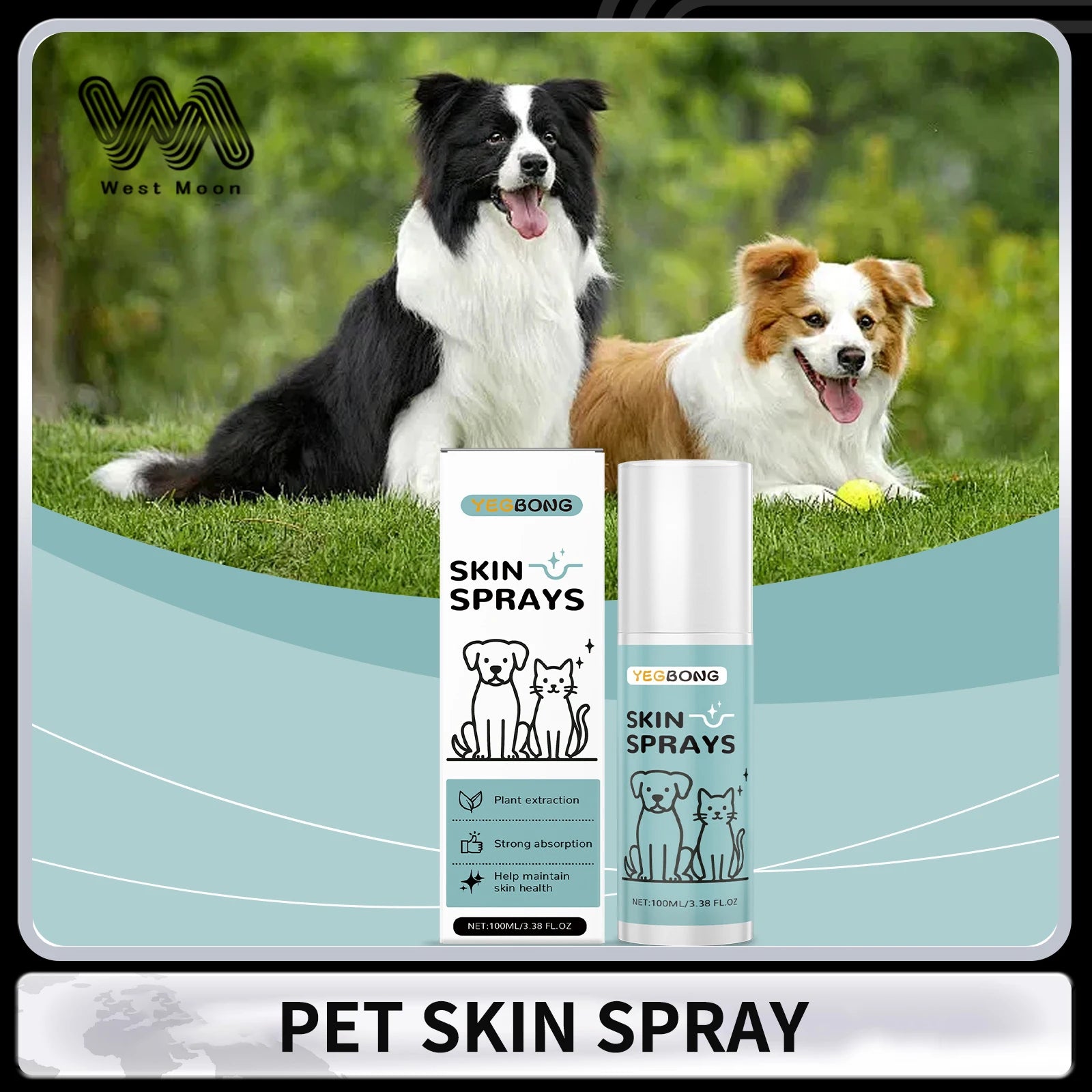 Pet Skin Care Spray Relieve Itching Reduce Redness Antipruritic Improve