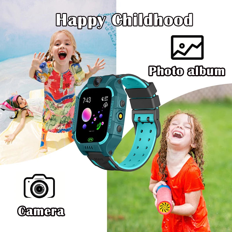 Children's Smart Watch Girl Boy-Smart Watch Children's Watch Age 4-12 Years