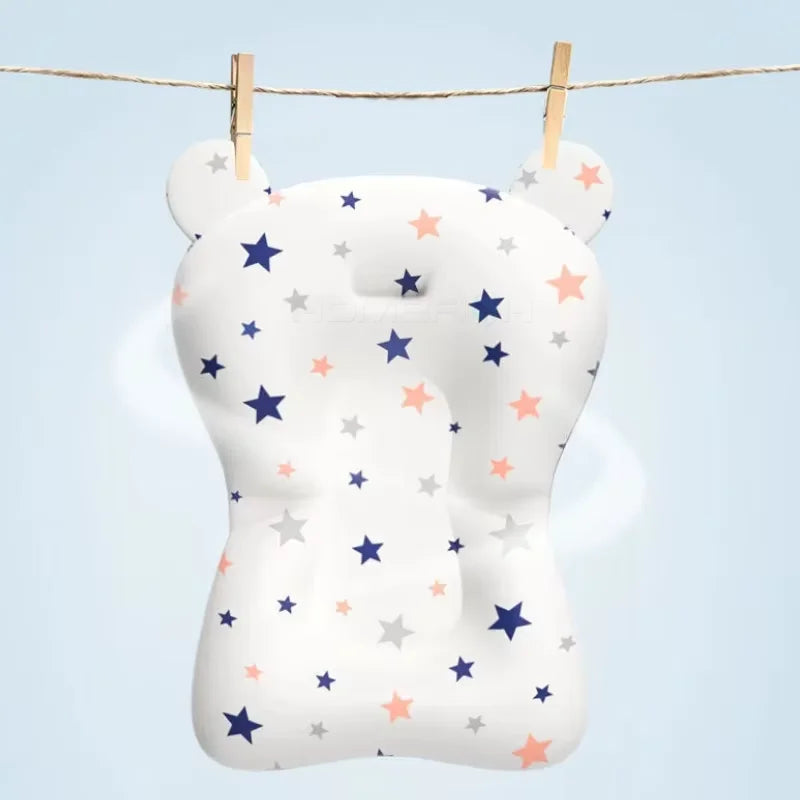 Baby Bath Support Pad Foldable Floating Seat Adjustable Newborn Bathing Cushion