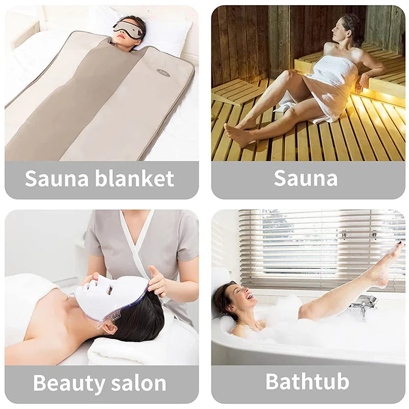 47"x86"  Sauna Blanket Liners Disposable Body Wrap Plastic Sauna Bags 50 Packs
