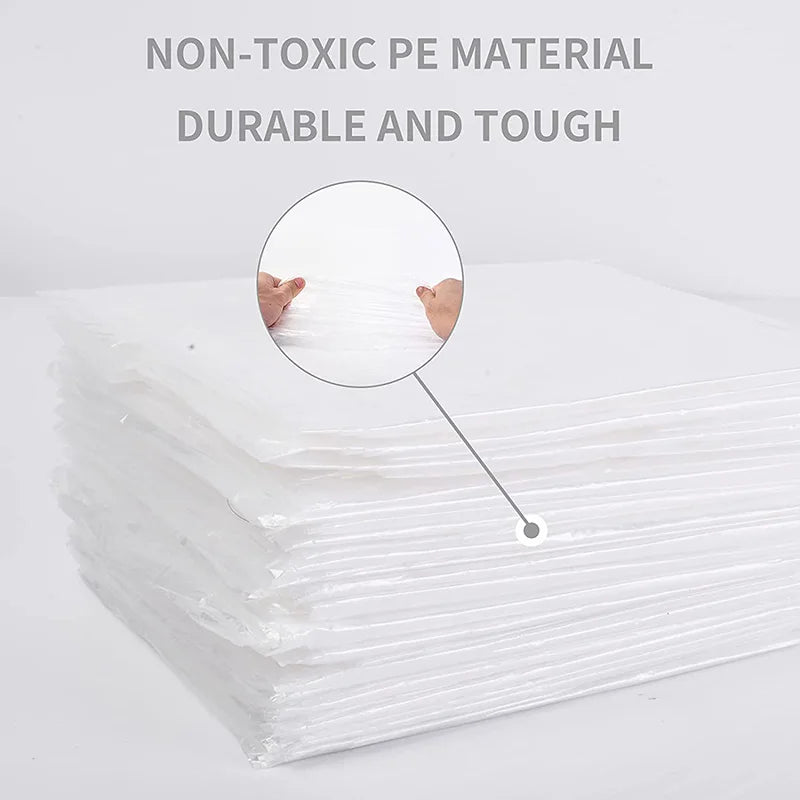 47"x86"  Sauna Blanket Liners Disposable Body Wrap Plastic Sauna Bags 50 Packs