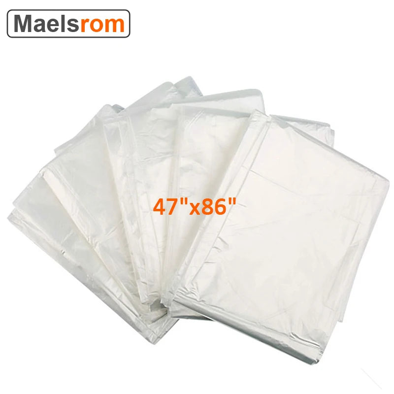 47"x86"  Sauna Blanket Liners Disposable Body Wrap Plastic Sauna Bags 50 Packs